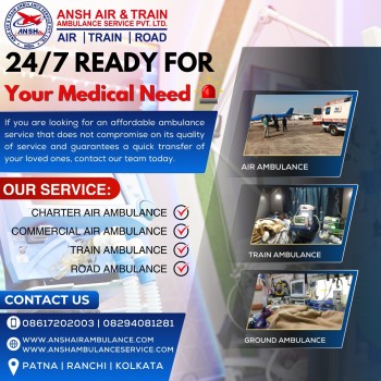 Ansh Air Ambulance Services in Guwahati - No Need To Hire Any Other Medical Flight