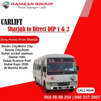 Sharjah to DIP Motor city JVC IMPZ  055 5656254 