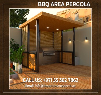 BBQ Area Wooden Pergola Suppliers in Uae