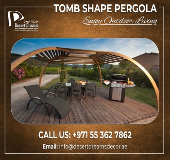 Tomb Shape Wooden Pergola in UAE