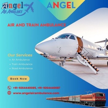 Hire Angel Air and Train Ambulance Service in Allahabad with Top-class Ventilator Setup