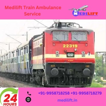 Medilift Train Ambulance Service In Guwahati Transfer Patients With A Medical Team