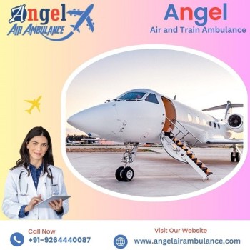 Book Reliable Medical Support Angel Air and Train Ambulance Service in Srinagar