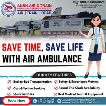 Capable Ansh Air Ambulance Services in Guwahati Team Control The Situation