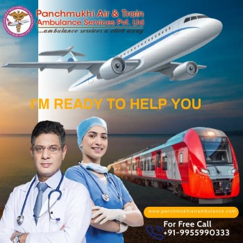 Hire Top-class Panchmukhi Air and Train Ambulance Services in Mumbai at a Low Fare