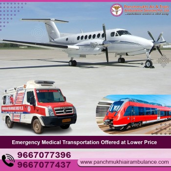 Hire Reliable Panchmukhi Air and Train Ambulance Services in Patna with Modern Medical Facilities