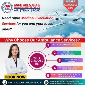 Ansh Air Ambulance Services In Guwahati - The Medical Care Is Of High Range