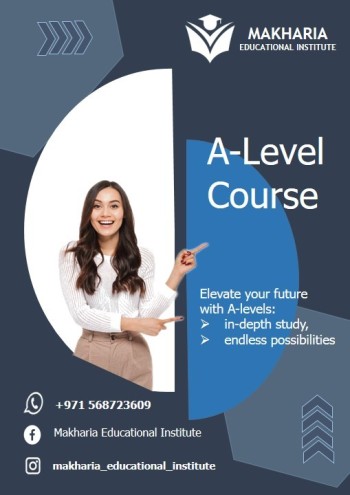 Your road to A-Level Qualifications with Makharia - 0568723609