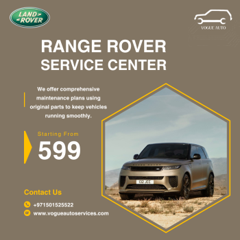 Range Rover and Land Rover maintenance garage in Dubai