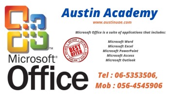 MS Office Classes With Best Discount in Sharjah 056-4545906