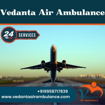 Use Vedanta Air Ambulance from Gorakhpur with Matchless Medical System