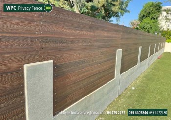 WPC Fence in Dubai | Composite Fence install in UAE