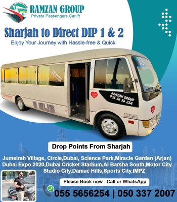 Sharjah to DIP Motor city JVC IMPZ 055 5656254  