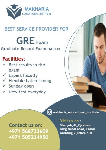 Crack GRE Exam with high marks with Makharia-0568723609