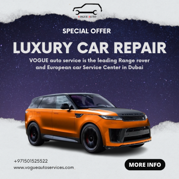 Range Rover and Land Rover maintenance garage in Dubai