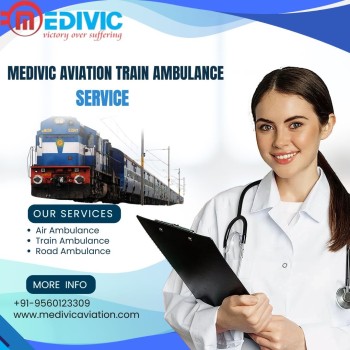 Get Best Train Ambulance in Patna with Advanced Healthcare Facilities Provided by Medivic Aviation 