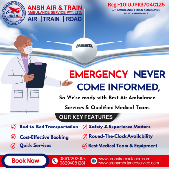 Emergency Care by Ansh Air Ambulance Services in Ranchi on Journey