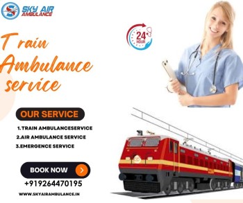 Without any problems, Sky Train Ambulance in Jamshedpur is able to transfer patients