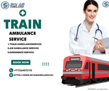 To relocate, reserve the dependable Sky Train Ambulance service in Chennai