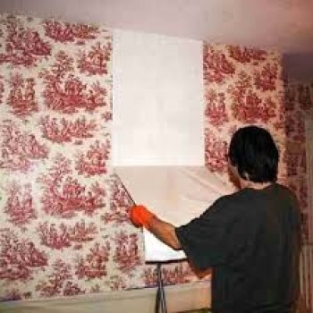 wall paper fixing work contractor in dubai- Alasafeer Group 