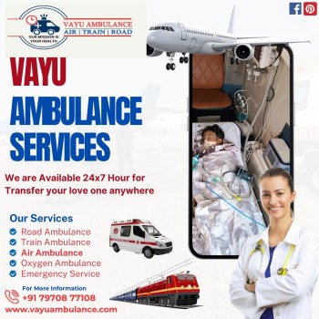 Vayu Air Ambulance Services in Patna - All Services Are for Patient Transportation