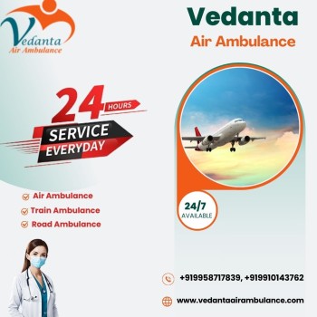 Take Vedanta Air Ambulance from Patna with Highly Modern Medical System