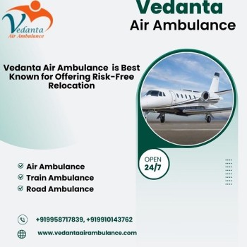 Take Complicated-free Vedanta Air Ambulance Service in Bhopal with ICU Facility at Low-fare