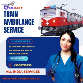 Medilift Train Ambulance Service in Ranchi has a Hospital-like Atmosphere