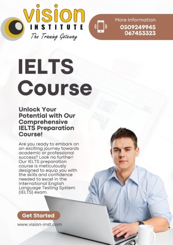 IELTS Classes at Vision Institute. Call 0509249945