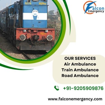 A lower reservation fee is offered for the Falcon Emergency Train ambulance service in Ranchi 