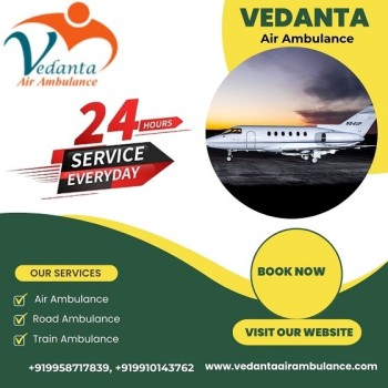 Book Superlative Vedanta Air Ambulance Service in Allahabad with Medical Facility at Low-fare