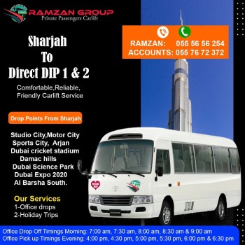 Sharjah to DIP Motor city JVC IMPZ 055 5656254  