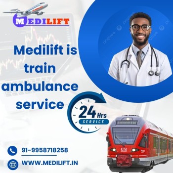 Medilift Train Ambulance in Raipur Analyze Patient Condition Every Minute