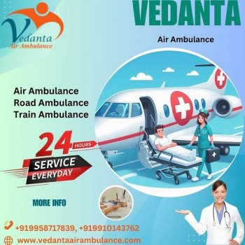 Book Vedanta Air Ambulance Service in Bhopal for safe Patient Shifting Service at a Low fare