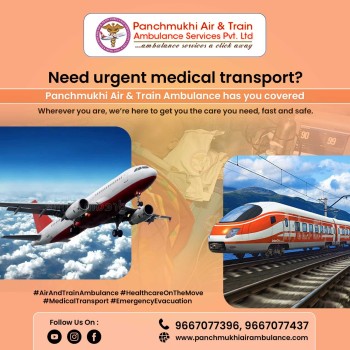 With Expert Medical Facility Get Panchmukhi Air Ambulance Services in Jamshedpur