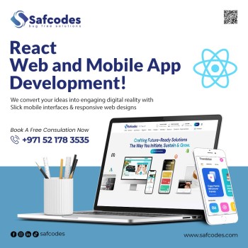 React Native App Development Company in Dubai | Mobile App Development – Safcodes LLC 
