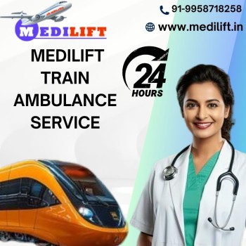 Make an inquiry at Medilift Train Ambulance Service in Raipur for adequate transit