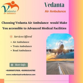 Book Superb Medical Support Vedanta Air Ambulance Service in Kochi at an Affordable Price