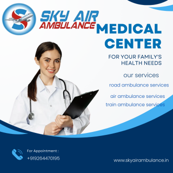 Sky Train Ambulance in Bangalore  are Active 24/7 during any Emergency Time