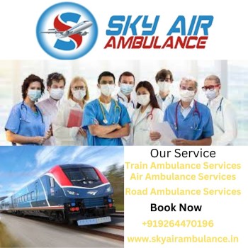  Sky Train Ambulance in Gorakhpur is Active 24/7 during any Emergency Time 