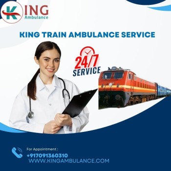 Book King Train Ambulance Service in Indore is Always Available at Low Charges