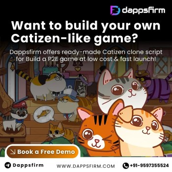 Create a P2E Game with Catizen Clone Script – Book Your Free Demo Now!