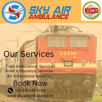 Choose Sky Train Ambulance in Raipur for a Comfortable Travel for Patients