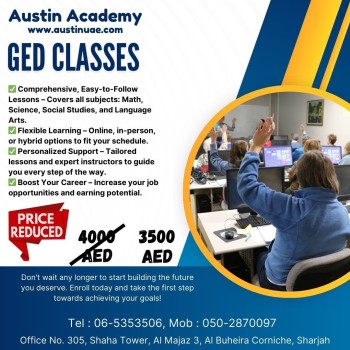 GED Training in Sharjah Call 0502870097