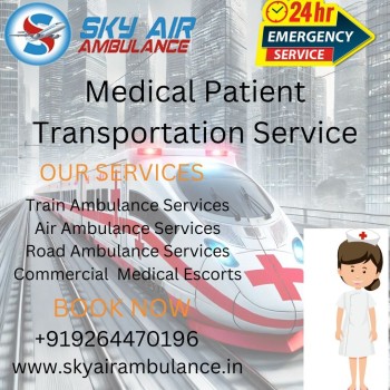 Sky Train Ambulance in Varanasi is known for Delivering On-Time Relocation