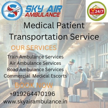 Recognized facilities are provided by Sky Train Ambulance Service in Nagpur