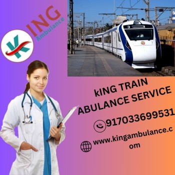 Hire Advanced King Train Ambulance Service in Allahabad with Life-Saving  ICU Facilities 