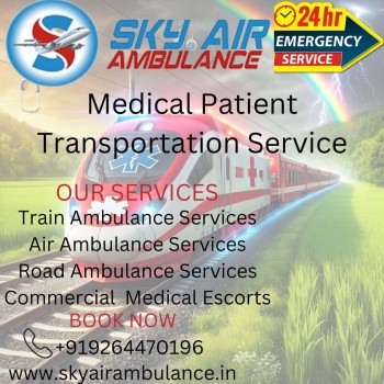 Choose Sky Train Ambulance in Delhi for Round-The-Clock Medical Care