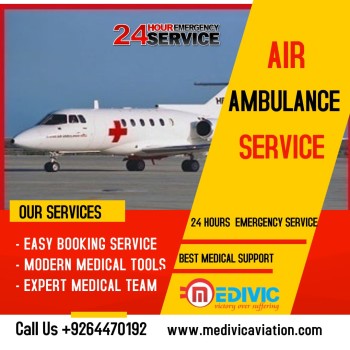 Emergency Air Ambulance Service in Patna: Available 24/7 - Medivic Aviation