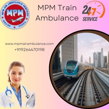  Get Immediate Medical Train Ambulance Services Lucknow in for shifting your critical patient